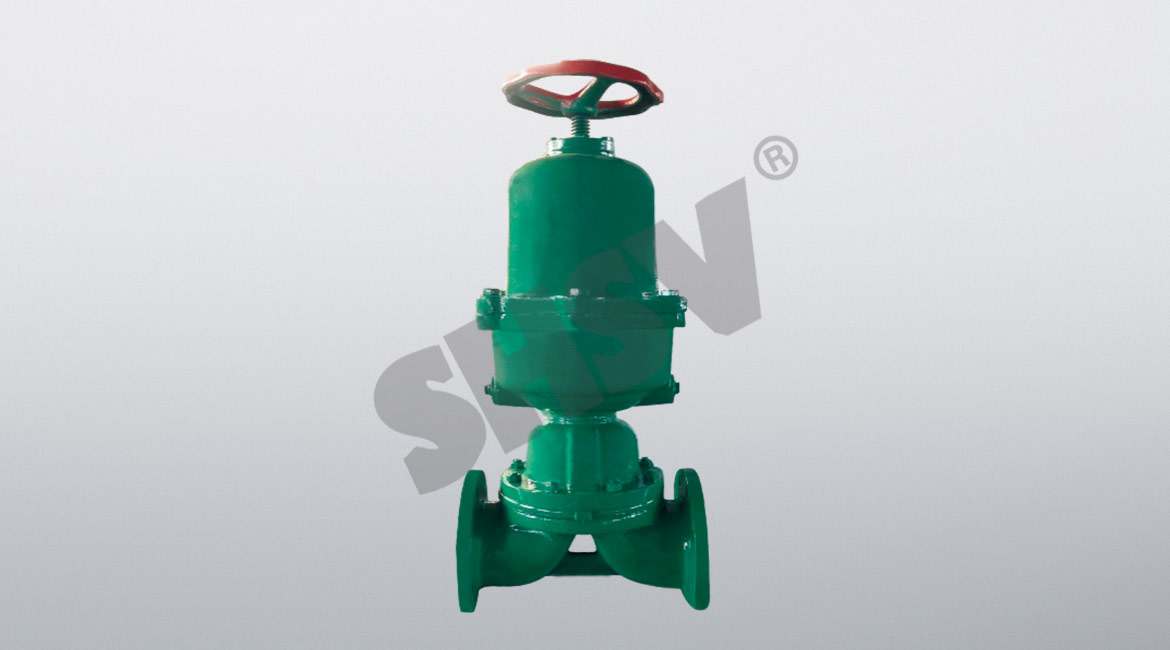 Normally closed pneumatic diaphragm valve